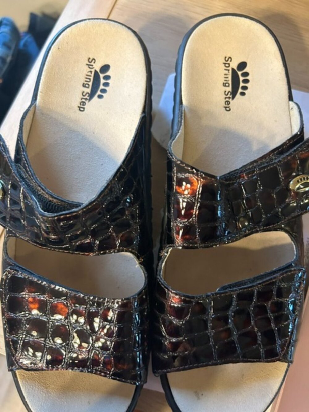 Spring Step Double Strap Palazzo Sandal